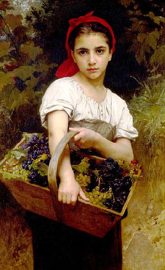 Adolphe William Bouguereau Grape Picker Germany oil painting art